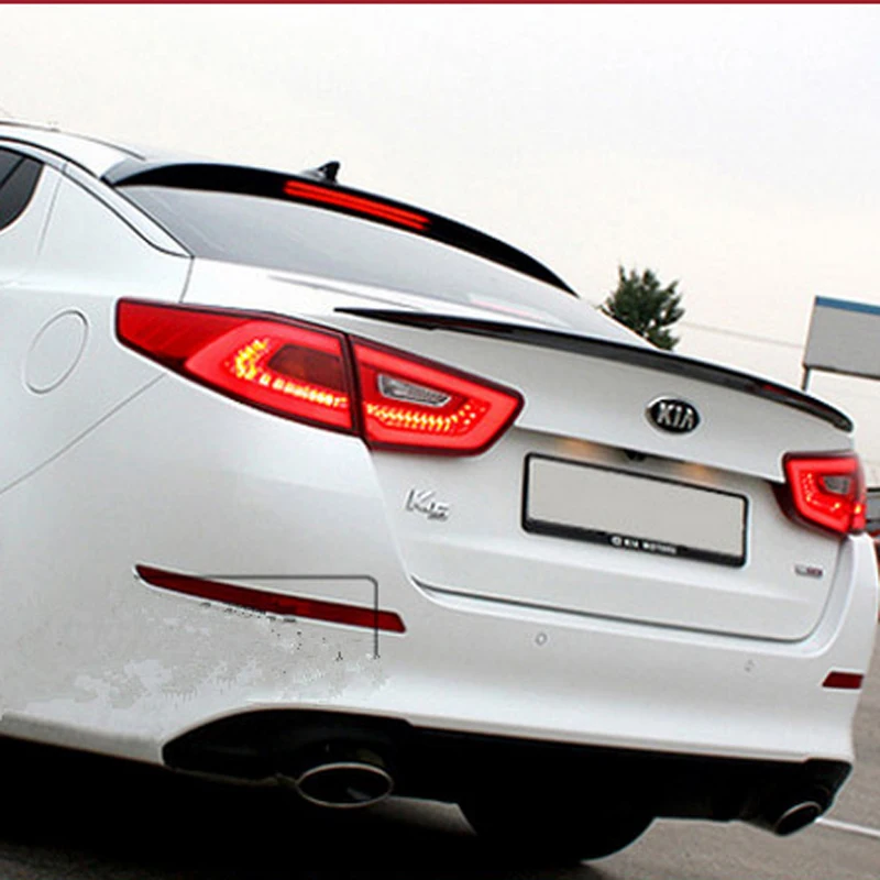 

For Kia Optima K5 Spoiler 2014 2015 Car Tail Wing Decoration High Quality ABS Plastic Unpainted Primer Color Rear Trunk Spoiler