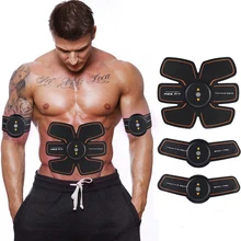 Rechargable Electric Pulse Treatment Muscle Stimulator EMS Stimulation Body Slimming Machine Abdominal Muscle Exerciser Training