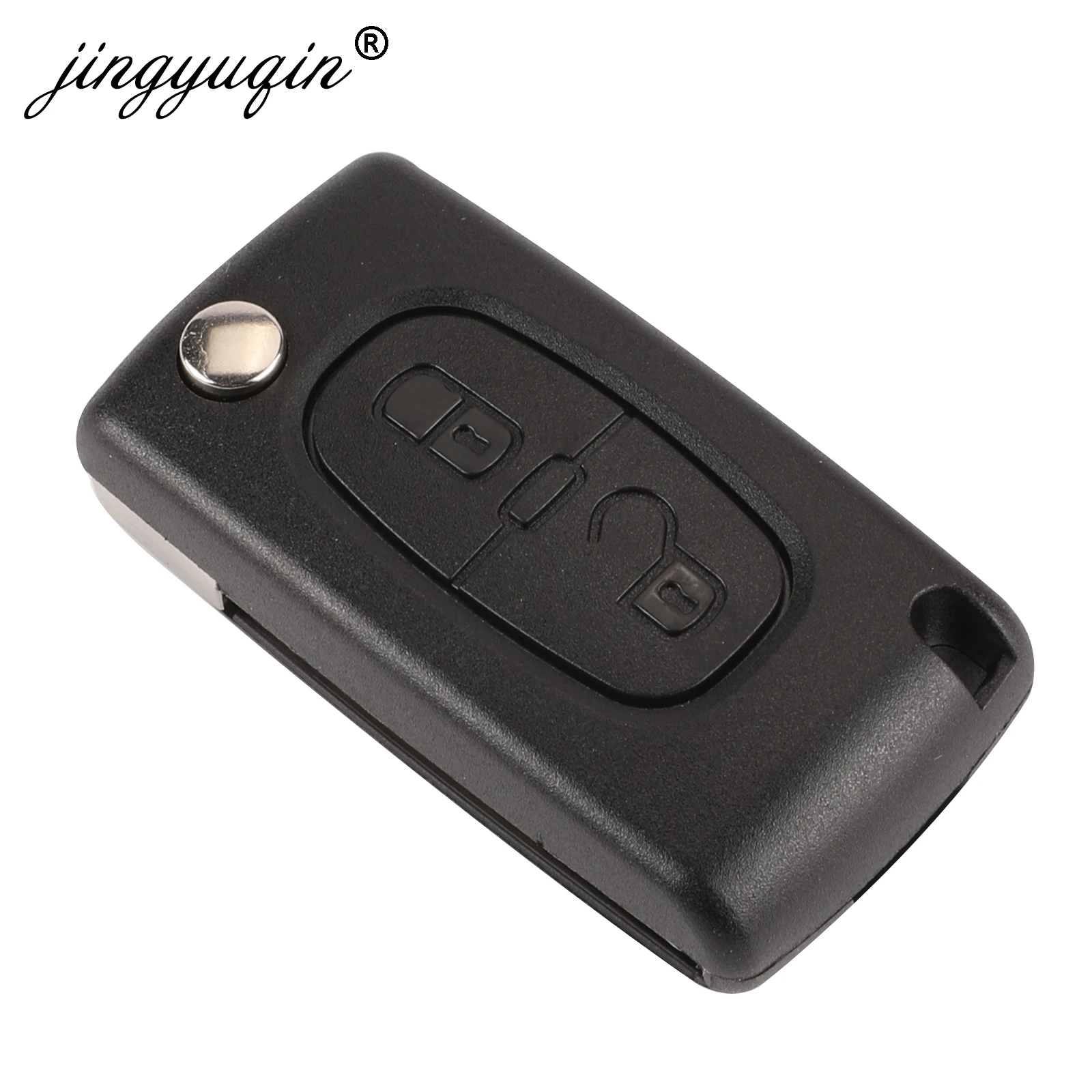 Jingyuqin 2-Button Flip Folding Key Case Blank Shell