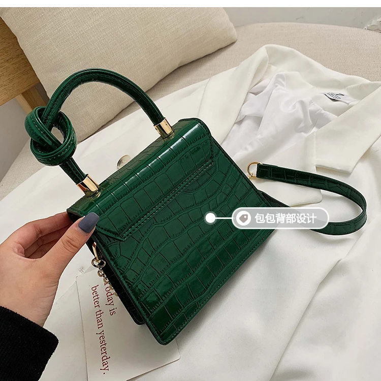 Модная новая сумка-тоут, качественная кожаная женская дизайнерская сумка с узором «крокодиловая кожа», на цепочке, сумка через плечо, Bolsos Mujer