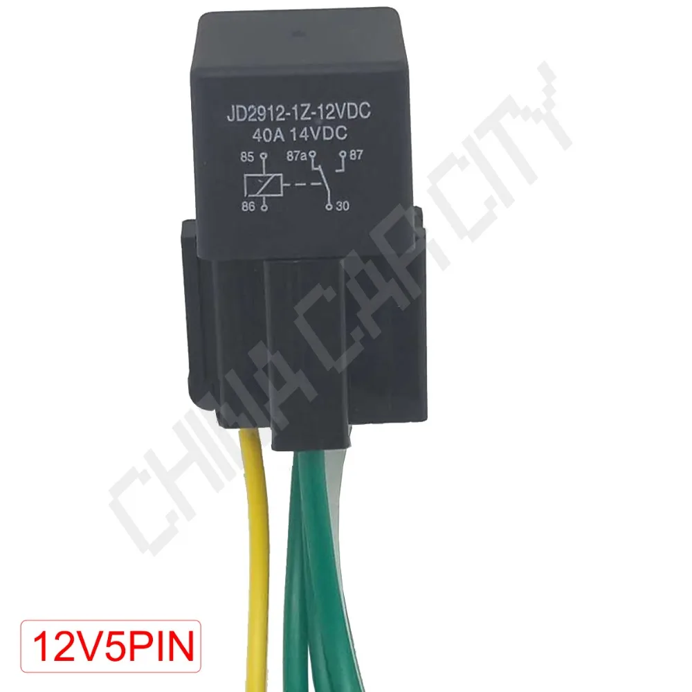 1 Piece Automotive Relay 12v 24v 4pin 5pin 40a Car Relay