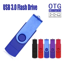 Цветной флеш-накопитель OTG USB Cle USB 3,0, флеш-накопитель 128 ГБ, флеш-накопитель 64 ГБ 32 ГБ 16 ГБ 8 ГБ, память USB Sitck 256 ГБ, устройства хранения