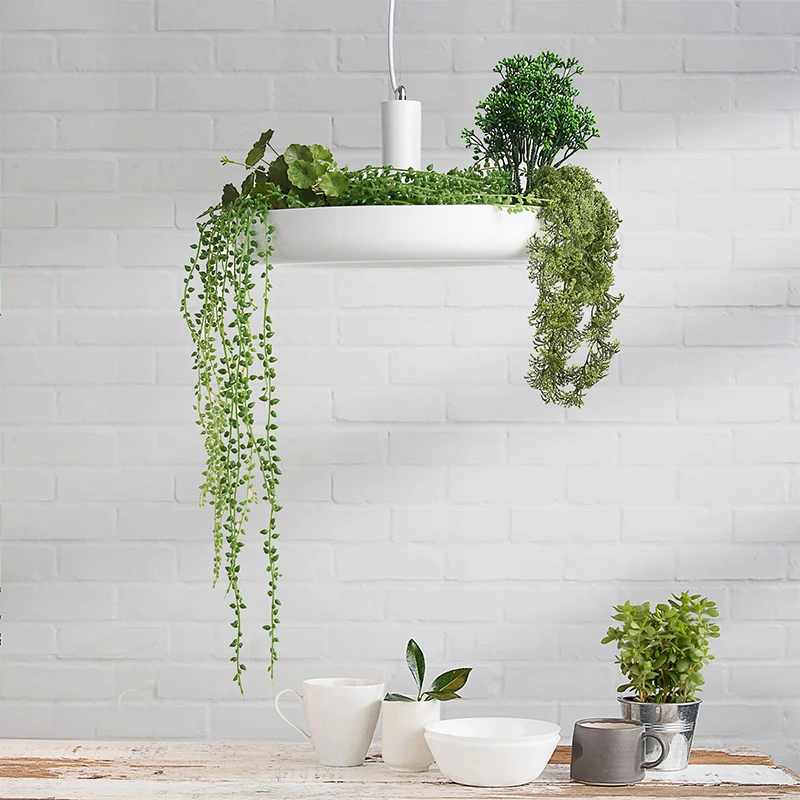 

JAXLONG Sky Garden Pendant Lights Potted Flowers Plant Flower Pot Hanglamp lustre for Living Room Kitchen Fixtures Hanging Lamp
