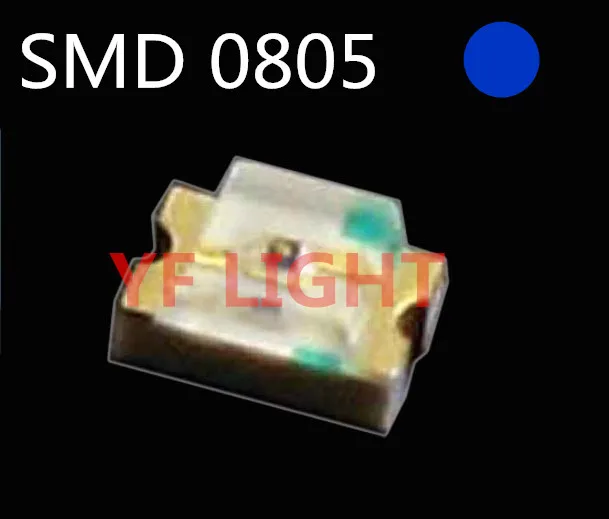 3000 шт Бесплатная доставка 0805 чип LED Синий SMD светодиоды 460-475nm 3 0-3 5 V | Лампы и