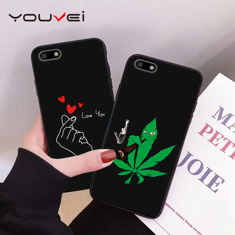 Чехол YOUVEI для Huawei Y6 2018 Y62018 черный мягкий чехол из ТПУ задняя крышка 5 7 дюйма
