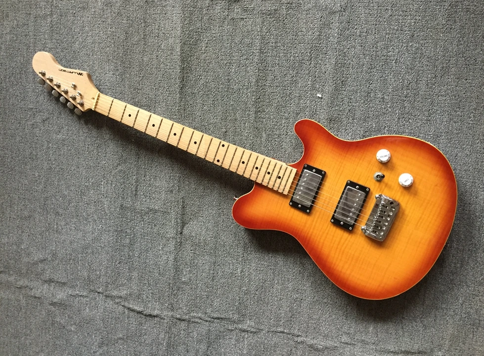 

Factory customization Guitar Orange yellow Electric Guitar