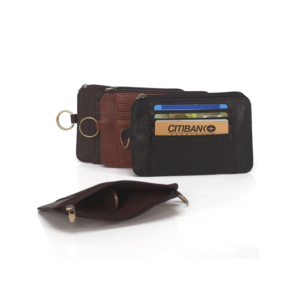 Cow Leather Men Coin Purses Holders Credit Card Holder Cowhide Coin