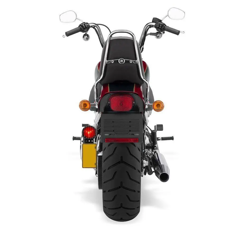 Motorcycle Side Mount License Brake Stop Tail Light For Harley XL883 1200 Honda Yamaha R1 Kawasaki Suzuki Cafe Racer Old School| |