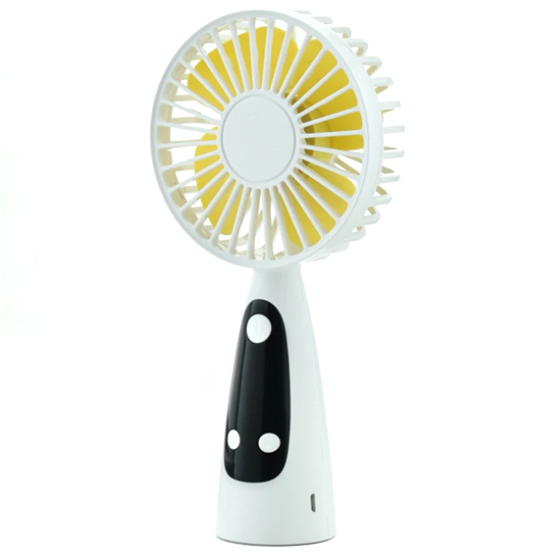 

Clock Alarm Clock Handheld Fan Wind Chime Desktop Usb Charging Fan Mini Portable Small Fan