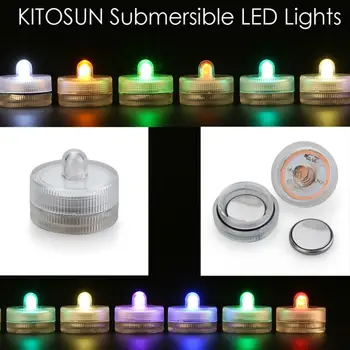 

12pcs LED Candle LED Flameless Electronic Cadle LED tea light votive decoration underwater vase glass led party light