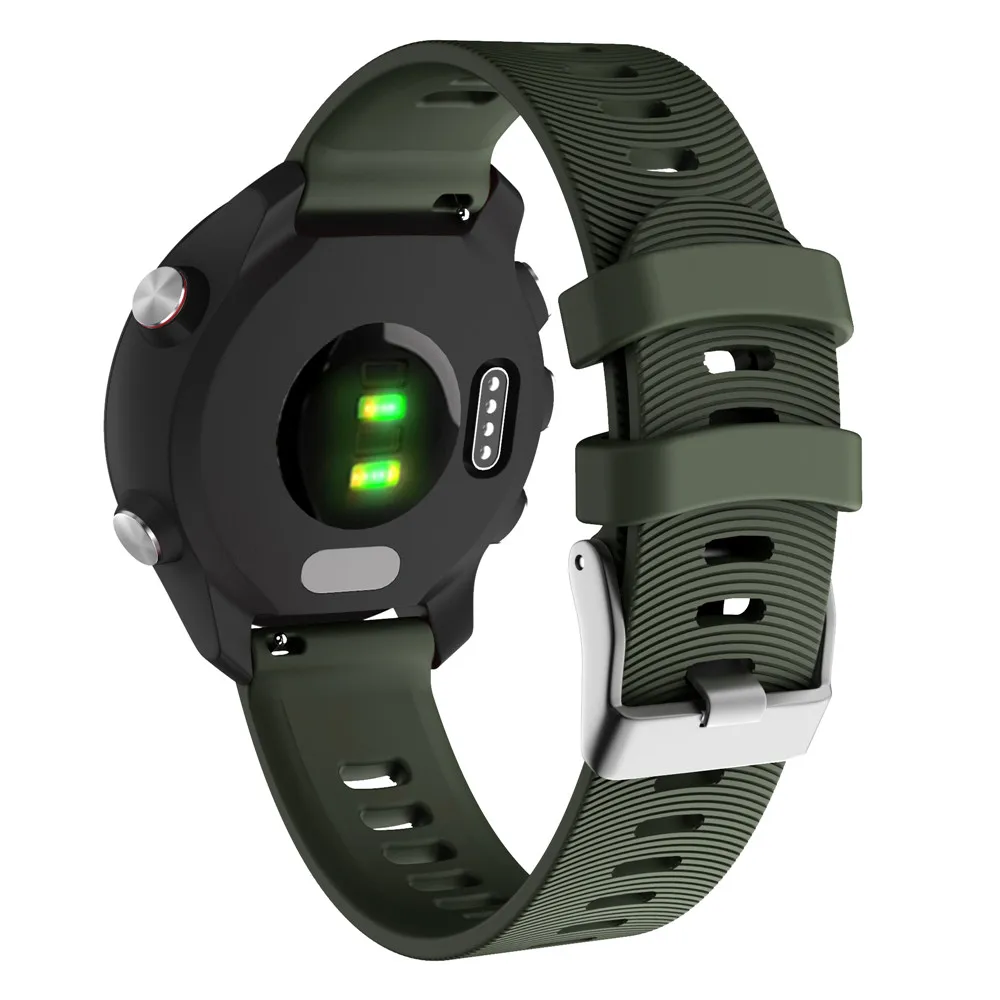 Ремешок для часов Garmin Forerunner 245/245 M/Vivoactive 3 Мягкие силиконовые умные часы полосы для Forerunner 645 музыкальные браслеты