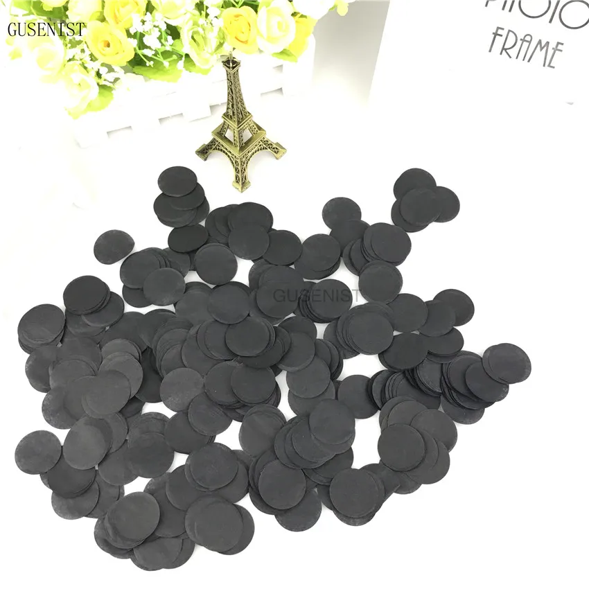 NO17. Black 50 г конфетти из папиросной бумаги, единорог тематические цвета 1 дюймов конфетти из папиросной бумаги/единорог день рождения конфетти - Цвет: NO17. Black