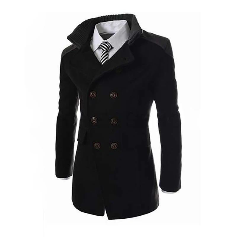 English Style Men's Jacket Autumn Winter Outwear Mandarin