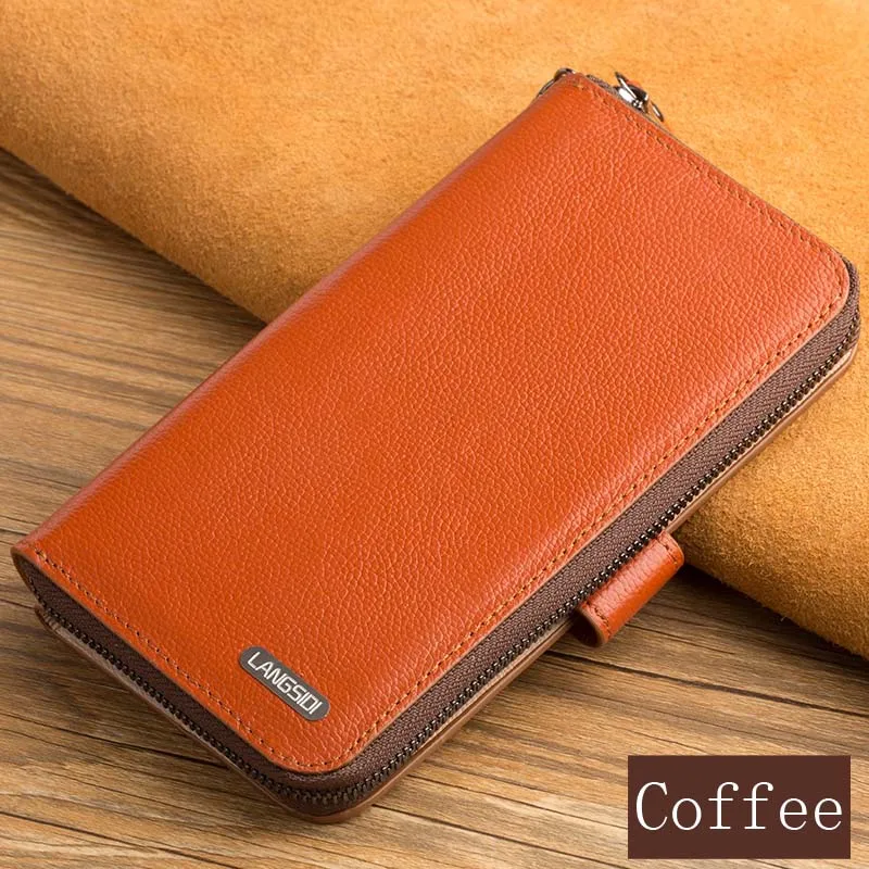 

wangcangli Brand Genuine Leather phone case for LG Nexus 5X Handmade custom flip phone case for LG Q7 G7 G6 V30 V30 plus