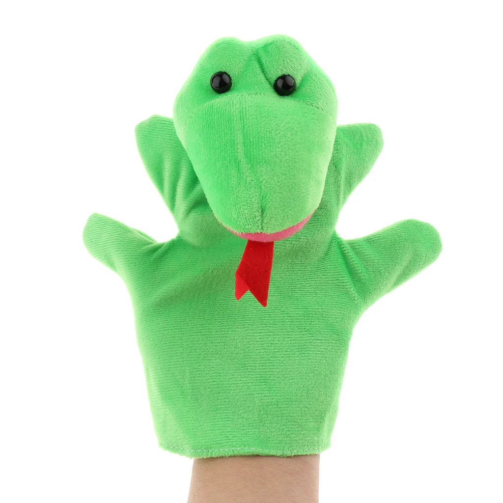 11 Kinds Big Hand Puppet Animal Plush Doll  9 Inch Soft Hand Puppets Imaginative Play Toy Kids Adults Party Favors Birthday Gift