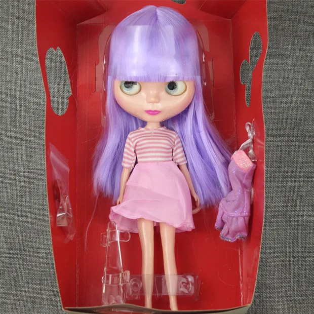 Ледяная кукла такая же, как Blyth Doll розовые волосы черные волосы золотые волосы с макияжем подходит для DIY make up Blyth Обнаженная кукольный подарок для девочек