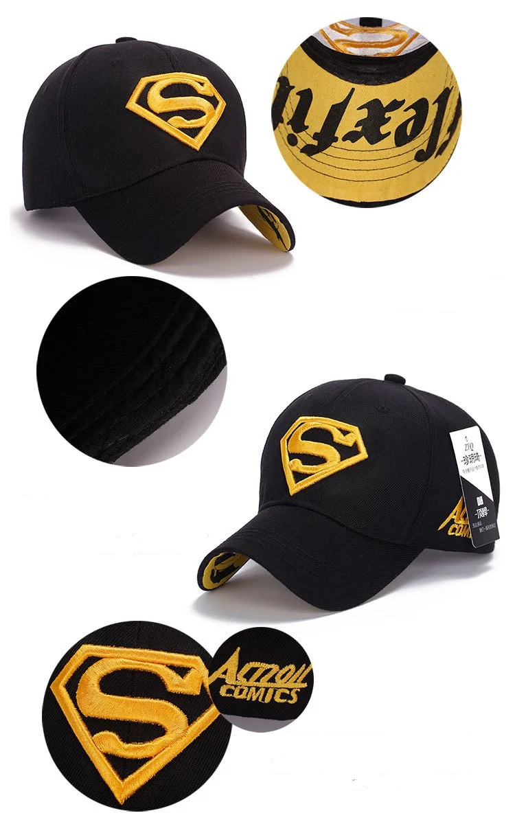 Новая мода Gorras шапка со знаком Супермена Casquette Супермен бейсбольная кепка для мужчин бренд для женщин Bone Diamond Snapback Кепка Для Взрослых Кепка водителя грузовика