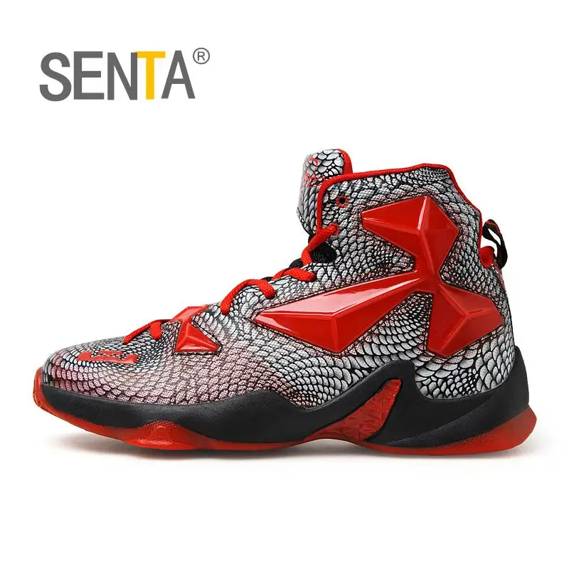 

SENTA Men's Basketball Shoes Rubber Basketball Boots Shock Absorption Breathable Shoes Athletic Sport Sneakers For Basketball