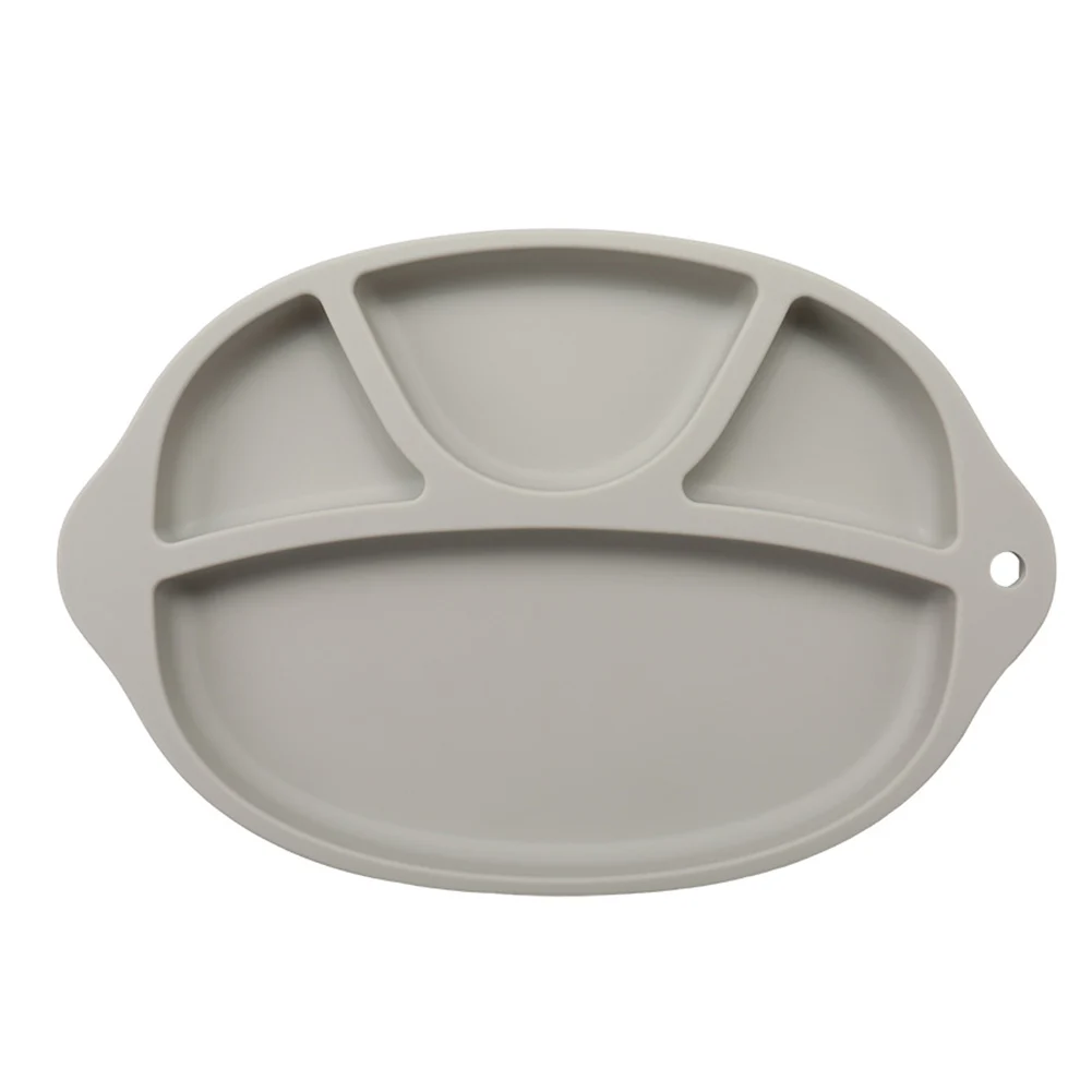 Hot Baby Food Container Plate Silicone Children Placemat Dishes Anti-Slip Kids Feeding Plates Dishes Bowl Tableware Set