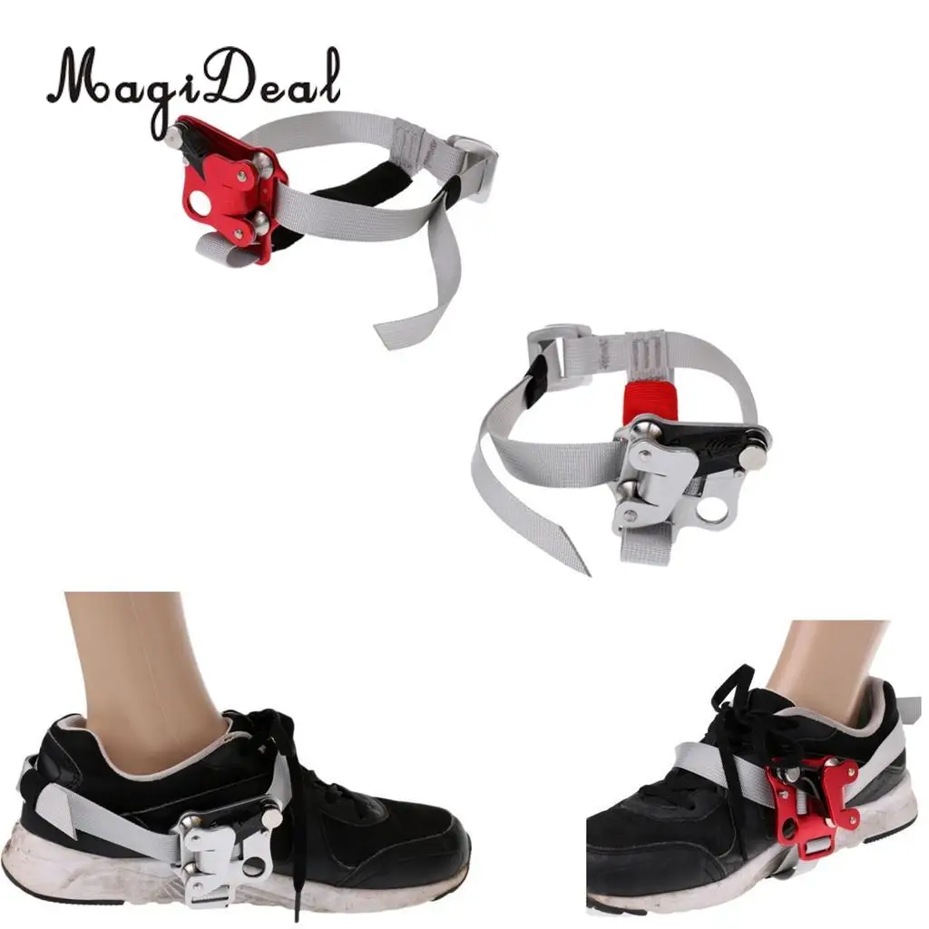 MagiDeal 2 Pieces / Set Climbing Right Left Foot Ascender Riser with Roller Bearings for Rock Tree Climbing Mountaineer Accesso