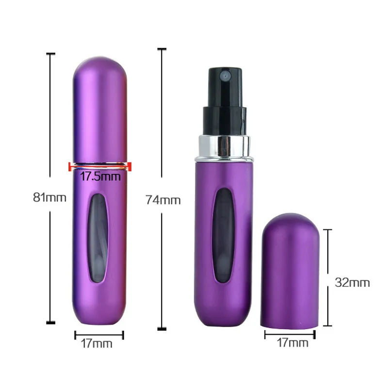 5 мл портативный мини многоразовый флакон для духов с распылителем ароматный насос пустые косметические контейнеры распылитель бутылка для путешествий