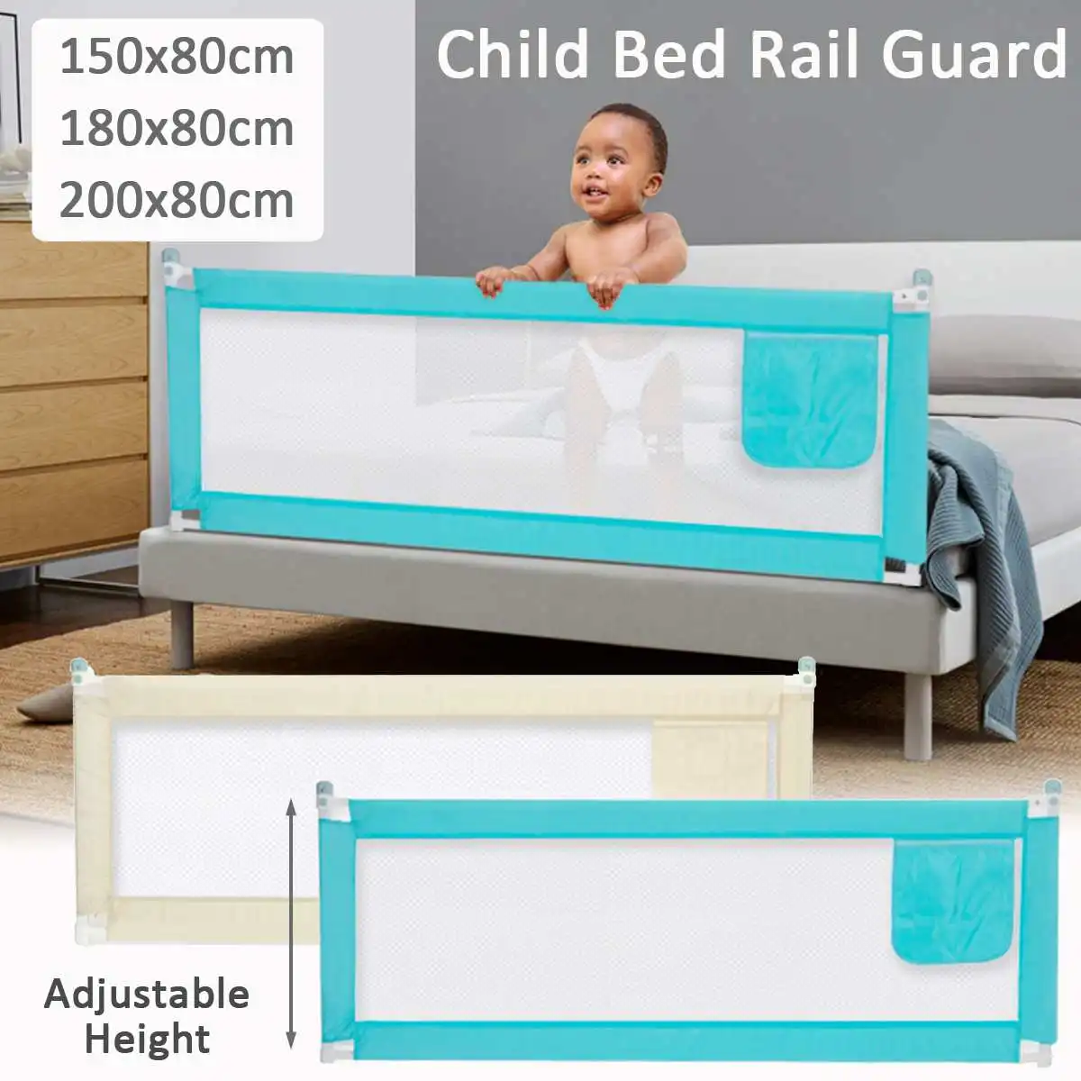 Baby Bed Fence Home Kids Playpen Safety Gate Products Child Care Barrier for Beds Crib Rails Security Fencing Baby Safe Guard Baby Bed Fence Home Kids Playpen Safety Gate Products Child Care Barrier for Beds Crib Rails Security Fencing Baby Safe Guard