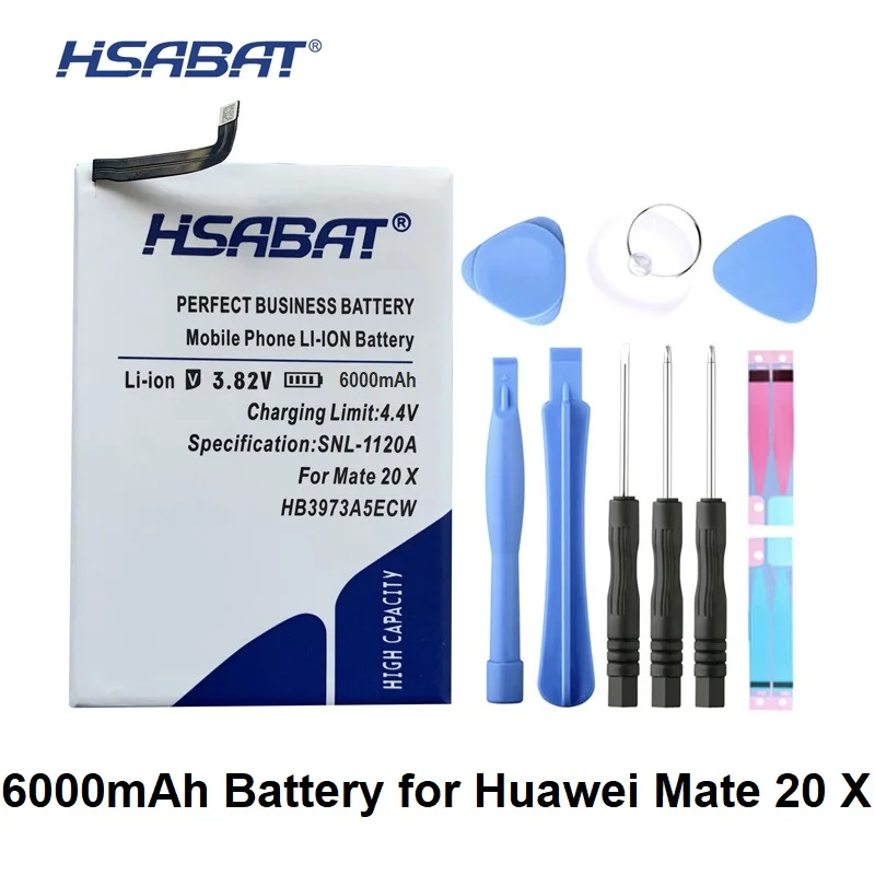 

HSABAT HB3973A5ECW 6000mAh Battery for Huawei Honor Note 10 RVL-AL09 RVL-AL10 Mate 20 X 20X Mate20X EVR-AL00 Honor 8X Max