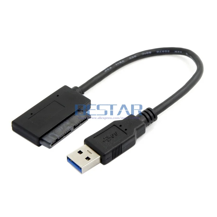 

0.1M USB 3.0 to Micro SATA 7+9 16 Pin 1.8" 90 Degree Angled Hard Disk Driver SSD Adapter Cable 10cm