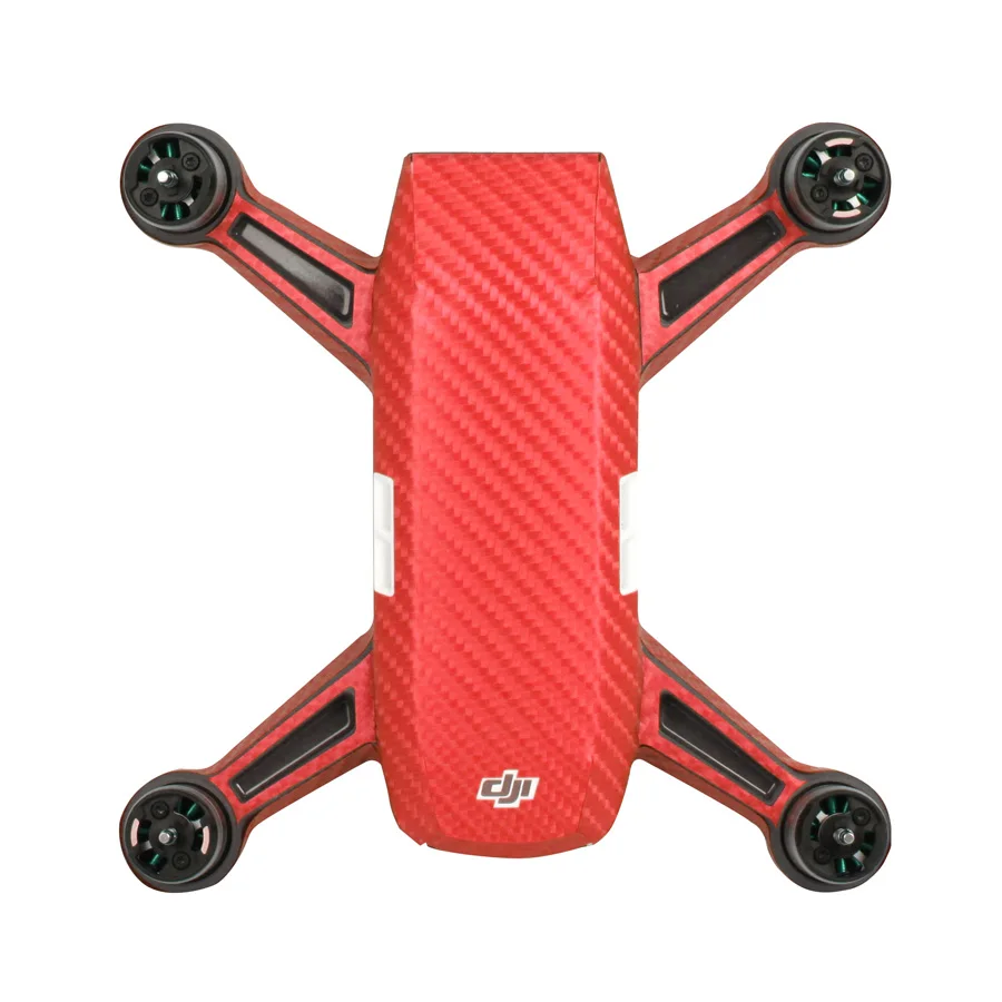 Водонепроницаемый ПВХ углеродного графические Стикеры для DJI SPARK устойчивая к