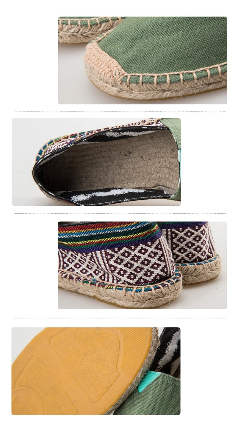 HANSCHIC 2017 New Arrival Green Retro Comfortable Simple Design Ladies Womens Casual Espadrilles Shoes for Female Unisex 101410 (12)
