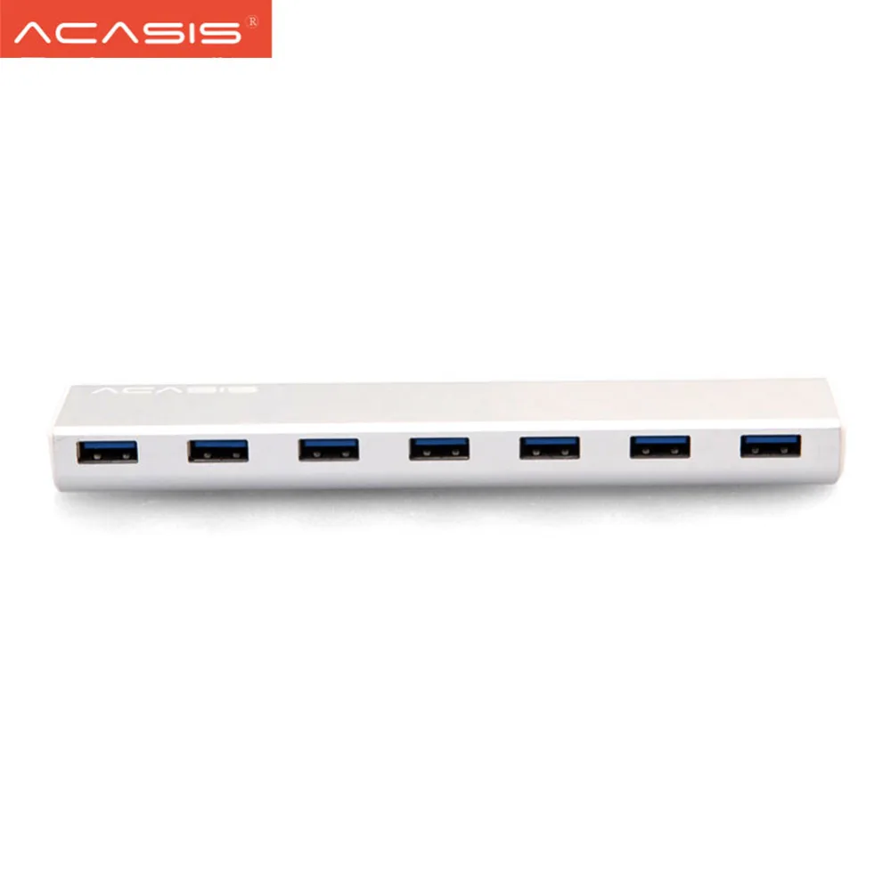 Acasis все ступица из алюминиевого сплава Mac Стиль 7 Порты USB3.0 концентратор высокой Скорость расширения концентратор для настольных компьютеров ноутбуков
