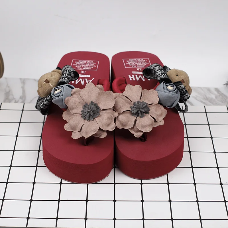 Female Summer Fashion Korean Most Comfortable Womens Slippers Flip Flops Shoes Discount Online 6cm64
