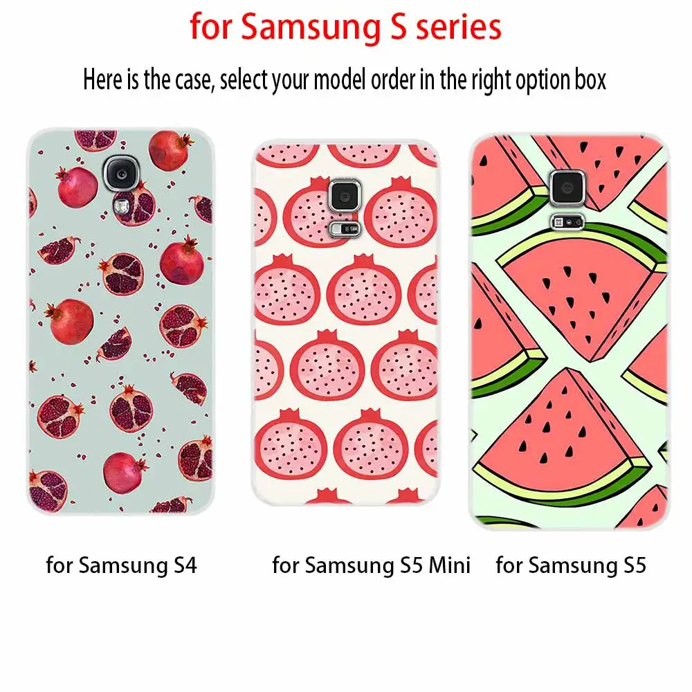 Чехол с изображением фруктов арбуза граната для Samsung Galaxy S8 S9 S10 S20 S30 Plus Uitra Lite Cover S10E
