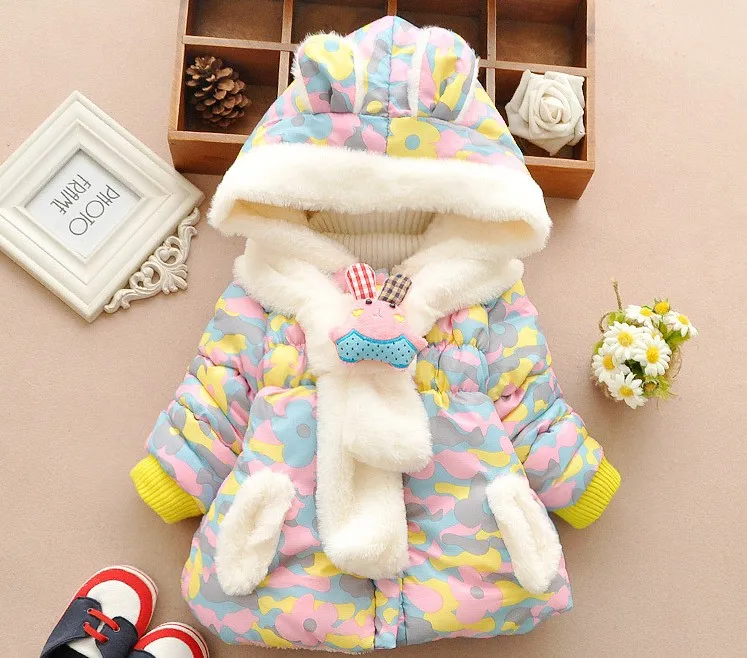 Cute Rabbit Baby Winter Jacket Thick Cotton-Padded Baby Girl Outerwear Infant Baby Boys Parka Toddler Girls Snow Wear Baby Coat Cute Rabbit Baby Winter Jacket Thick Cotton-Padded Baby Girl Outerwear Infant Baby Boys Parka Toddler Girls Snow Wear Baby Coat