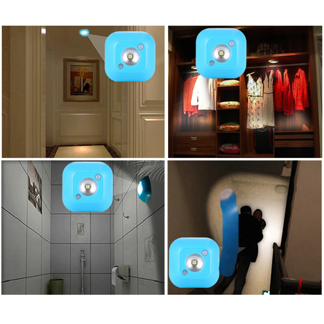  Emergency Wardrobe Cabinet Night Lamp LED Wireless Wall Lamp Night Light Infrared Motion Activated  - 32875874549