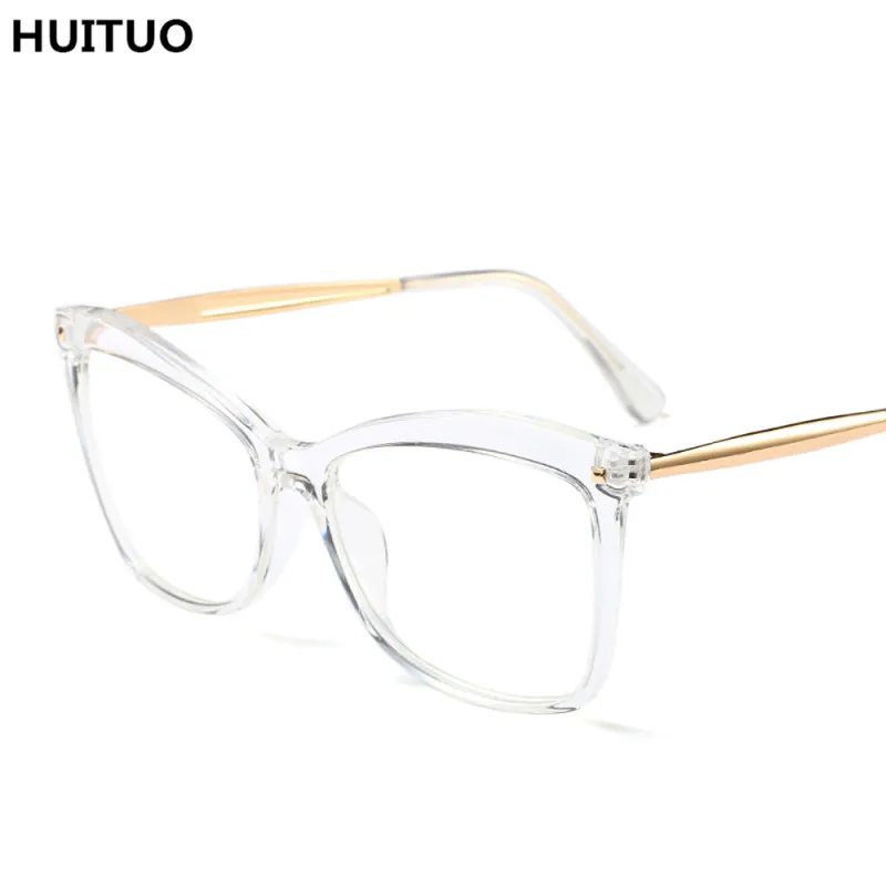 Бренд HUITUO дизайн оправа для очков в стиле ретро качество прозрачные оптические очки Nerd очки поддельные очки