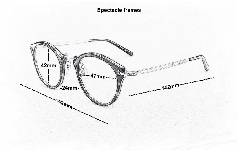 Брендовые круглые оптические очки, оправа для женщин, титановые оправы для очков для мужчин, близорукость, компьютерные очки ov505, коллекционное издание