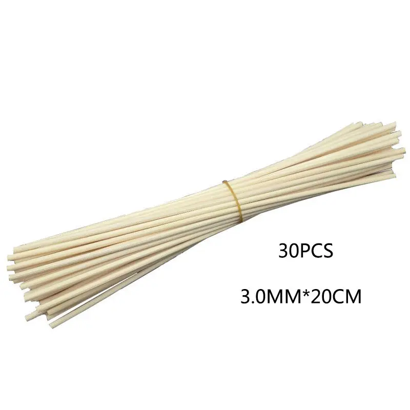 30Pcs/100Pcs New Natural Reed Fragrance Aroma Oil Diffuser Rattan Sticks New 3mm*20cm