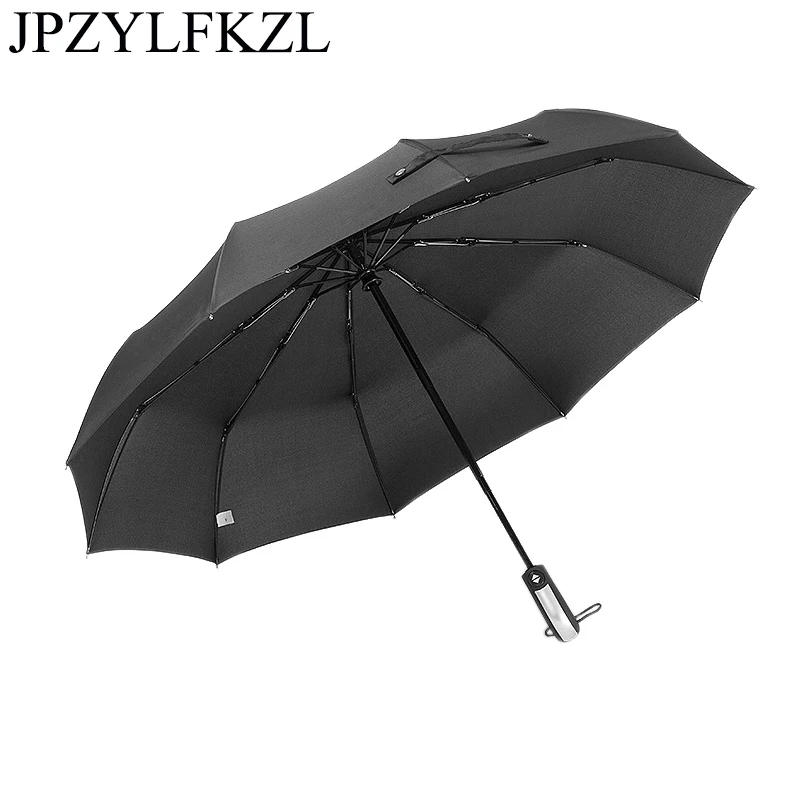 

10K Wind Resistant Folding Automatic Umbrella Rain Women Auto Luxury Big Windproof Umbrellas Rain For Men sun umbrella parasol