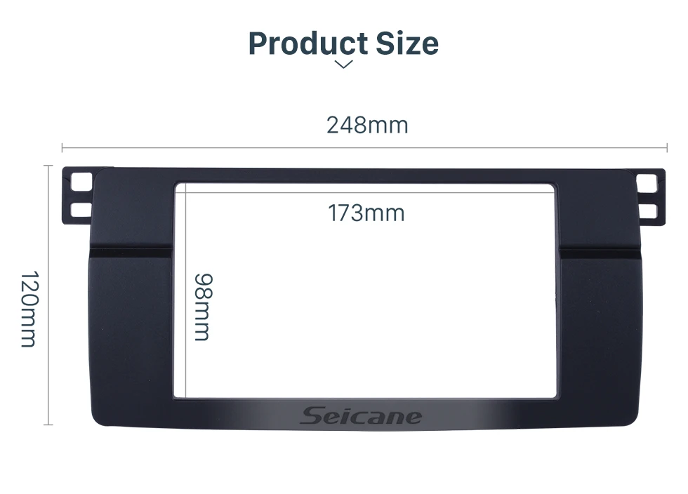Seicane 2 Din Автомобильная Радио панель для 1998-2005 BMW 3 серии E46 dvd-плеер рамка Dash CD отделка Монтажная пластина рамка