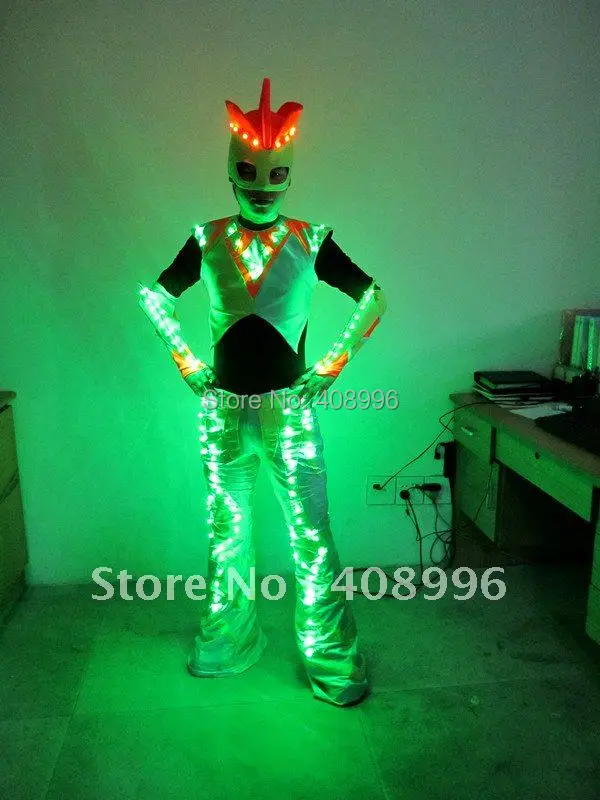 

LED robot suit for performance/Ultraman/glowing clothes /light up costume