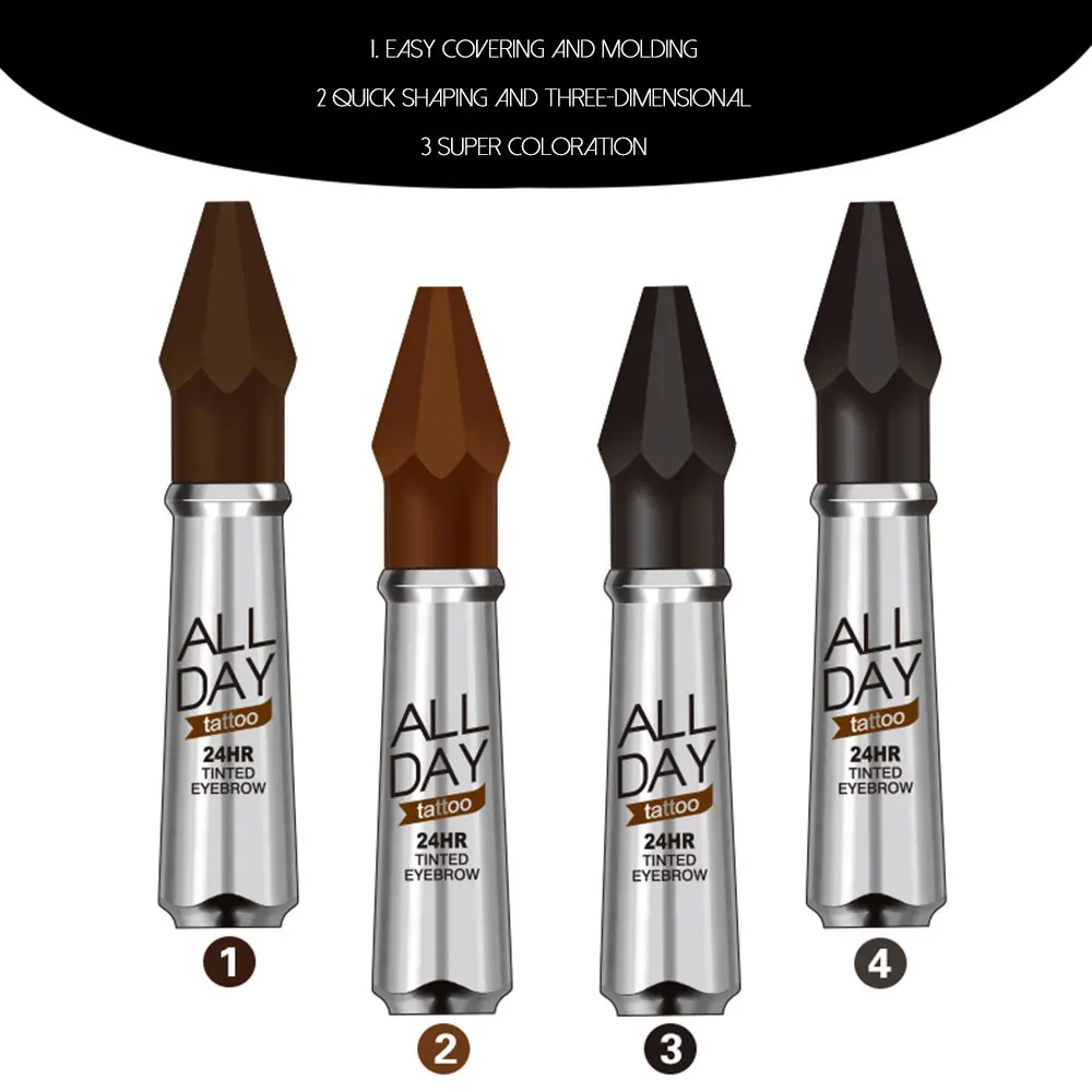 Eyebrow Four-color durable dyeing eyebrow cream waterproof non-marking quick-drying eye makeup tools Eyebrow Four-color durable dyeing eyebrow cream waterproof non-marking quick-drying eye makeup tools