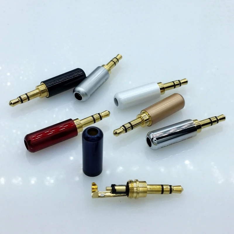 3pin 3 5 мм аудио Позолоченный разъем для наушников RCA разъемы jack стерео гарнитура