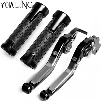 

7/8" 22mm Motorcycle Hand Grips Handle CNC Rubber Bar Gel Grip + Brake Clutch Lever for Kawasaki GTR1400 CONCOURS 2007-2016