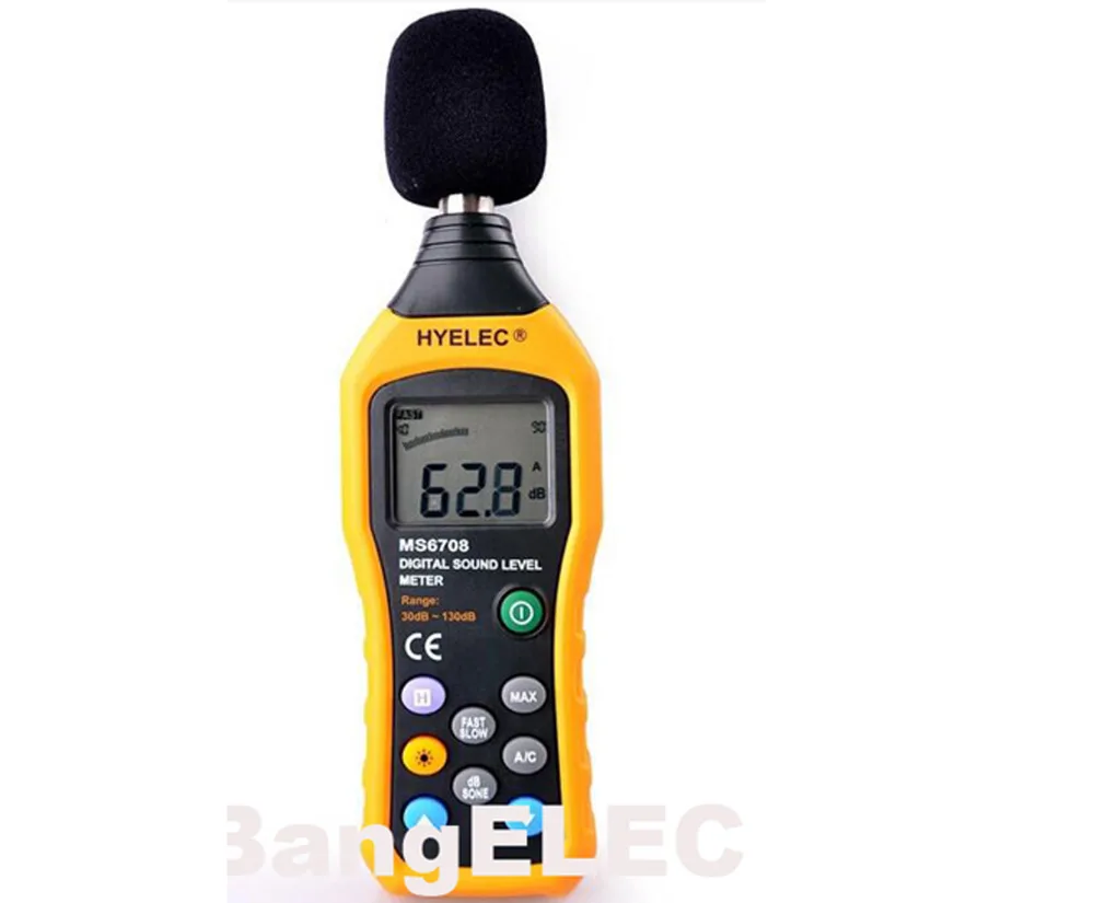

LCD Digital Audio Decibel Sound Noise Level Meter Monitor dB Meter Measuring 30 dB To 130 dB Logger Tester