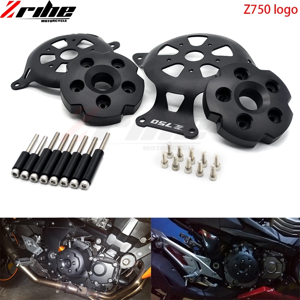 Motorcycle Engine Stator Cover Engine Protective Cover Left & Right Side Protector For KAWASAKI Z800 Z750 2013 2014 2015 2016