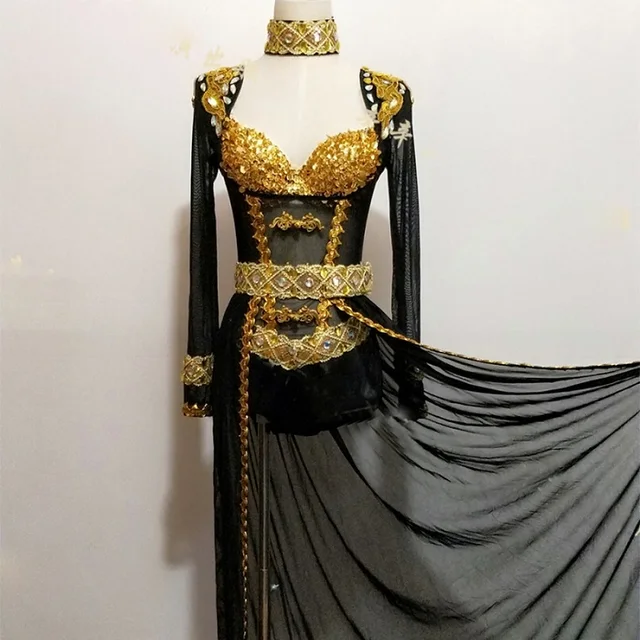 Black gold outfit Clearance