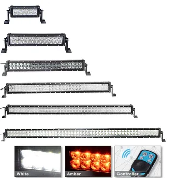 

2-Row 7.5" 14" 22" 32" 42" 50" Straight LED Light Bar 4x4 Offroad Led Bar White Amber Led Work Light Bar 36w 72w 120w 180w 240w