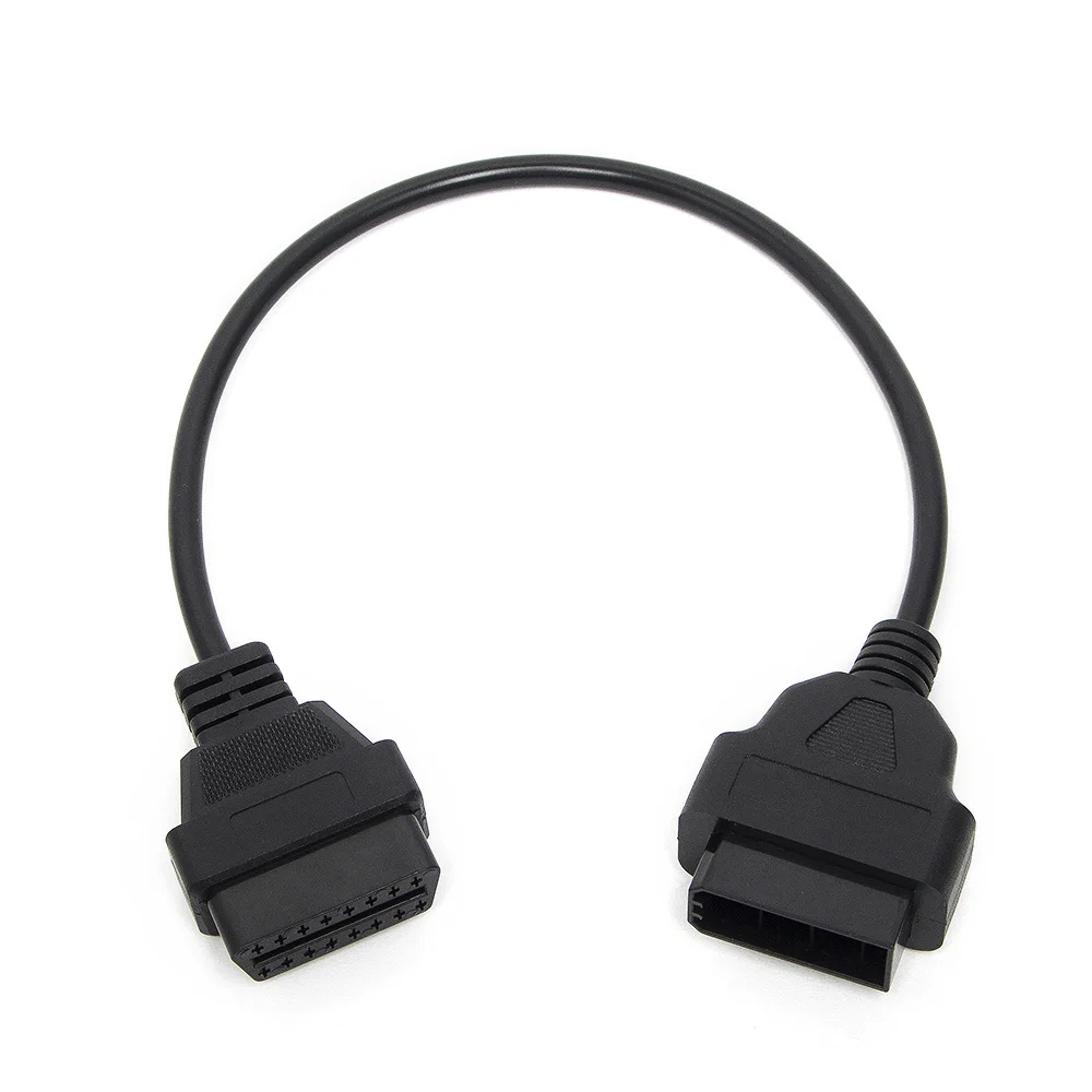 10 шт./лот Оптовая OBD OBDII Диагностический кабель для Nissan 14Pin к OBD2 16 Pin Женский кабель DLC Подходит для Nissan 14 Pin диагностики