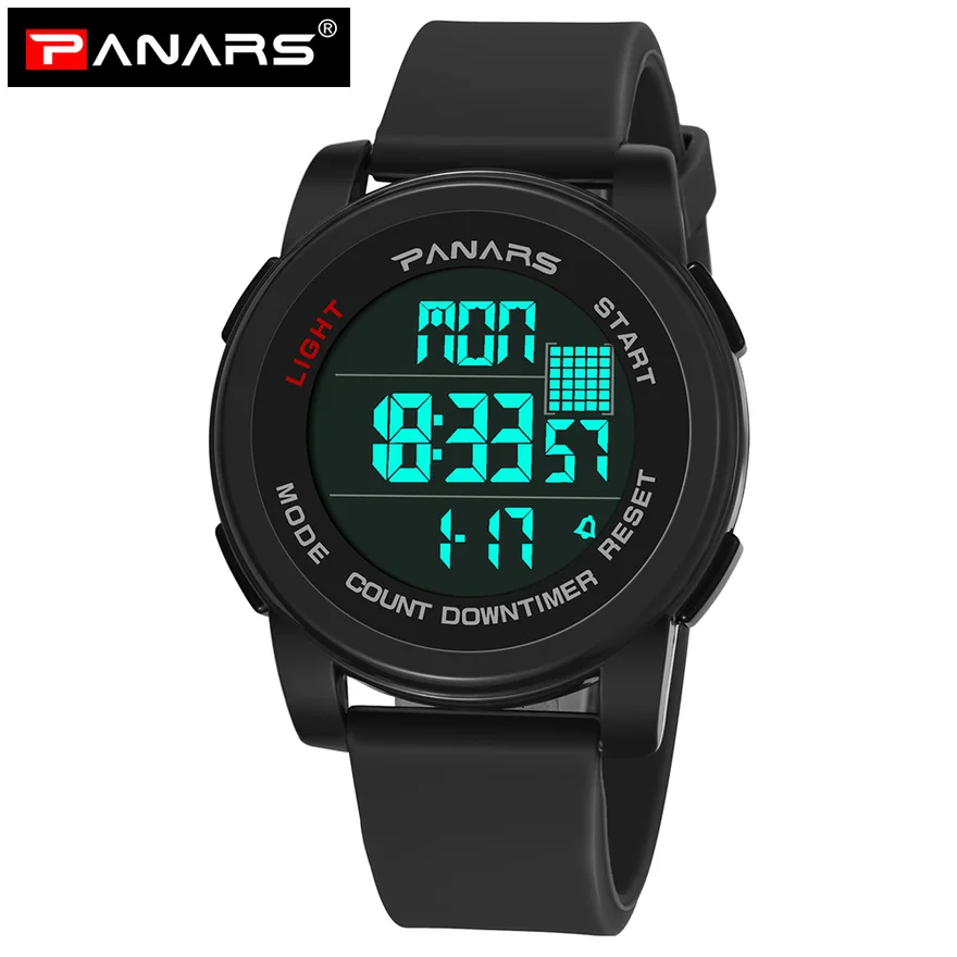 

PANARS Men's Watch LED Digital Fitness Men Wrist Watch G Fahion Shock 50m Waterproof Sport Watches For Men Relogio Masculino